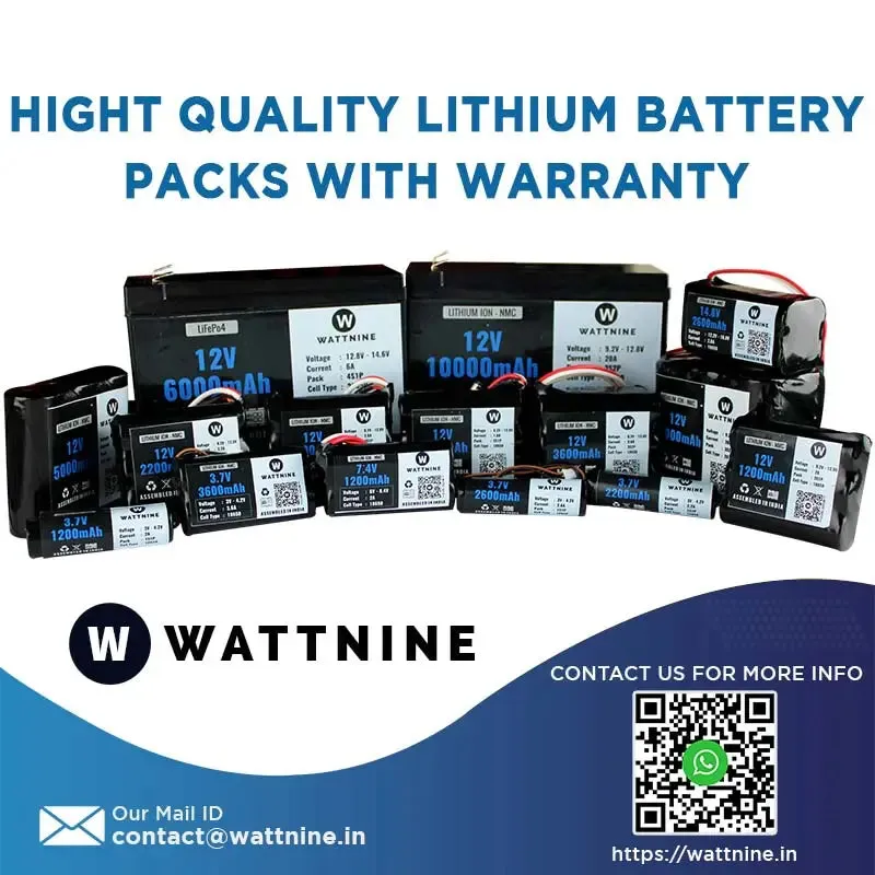 12V 3600mAh Battery Pack with 1 year warranty - BMS Included