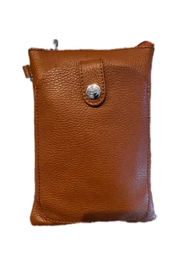 135236 Cesena Tan Leather Phone Bag