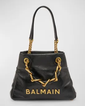 1945 Soft Small Cabas Tote Bag in Crinkled Leather