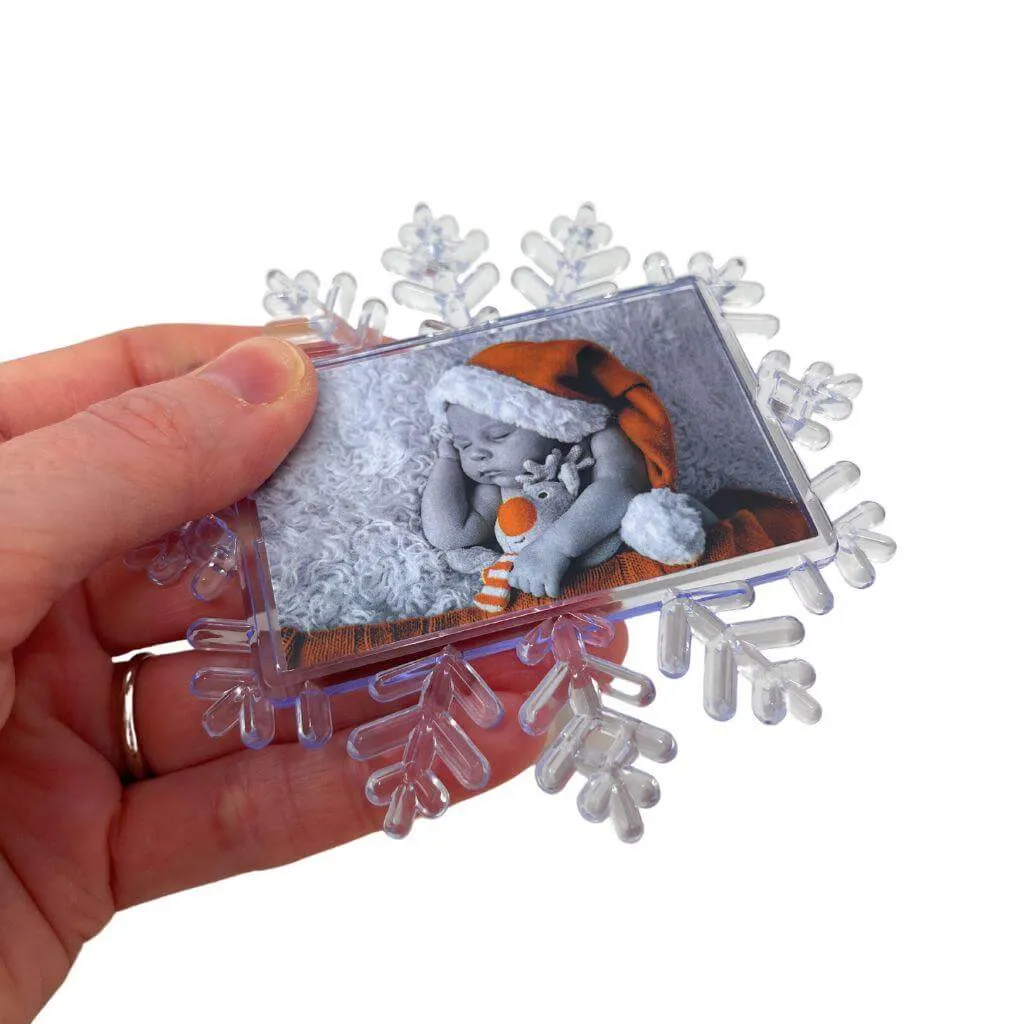 70 x 45mm Snowflake Magnet - Pack of 10