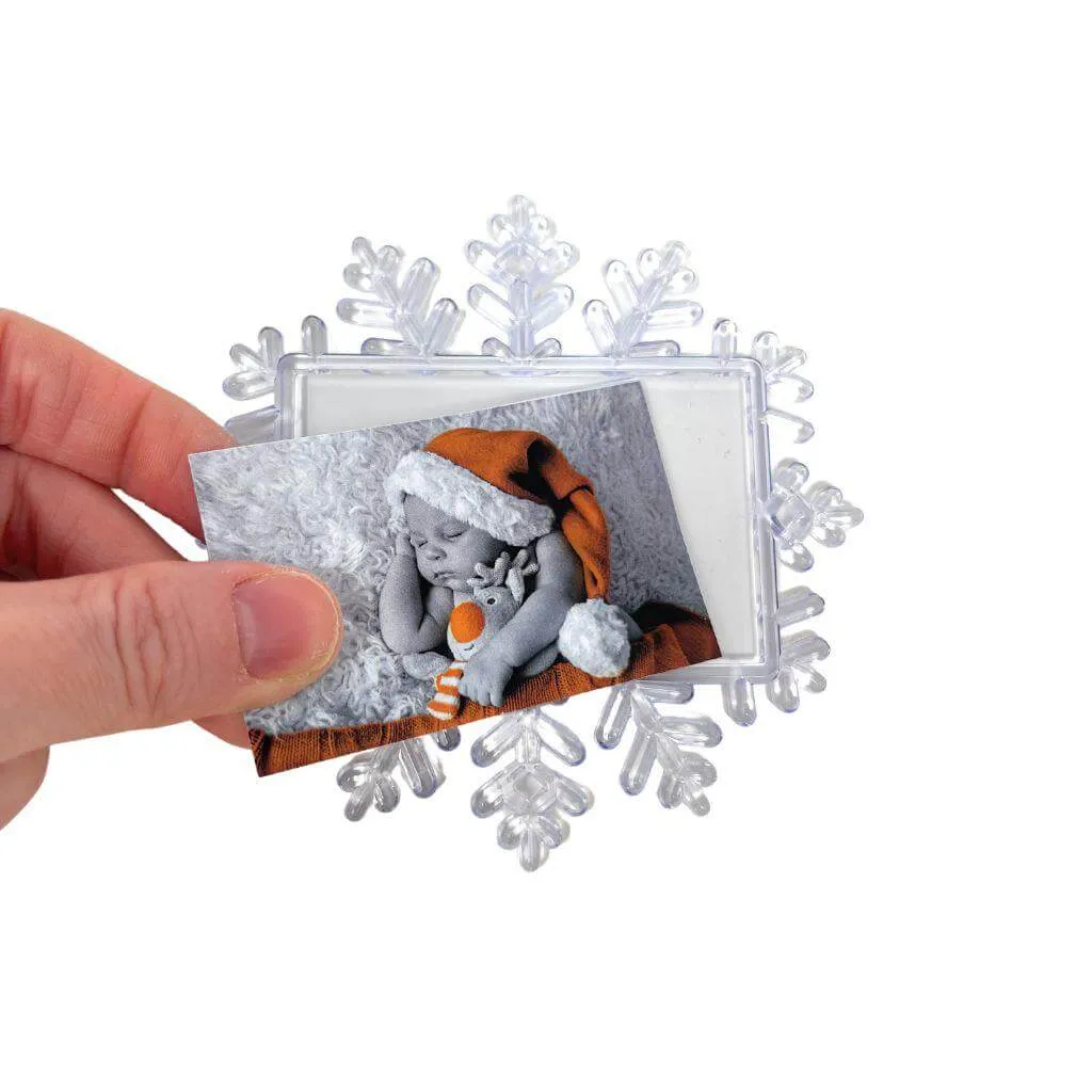 70 x 45mm Snowflake Magnet - Pack of 10