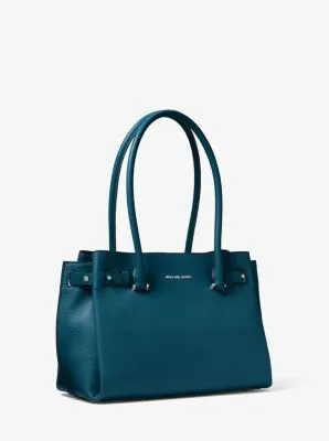 Addison Medium Pebbled Leather Tote Bag