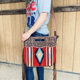 American Darling Aztec Blanket Fringe Bag
