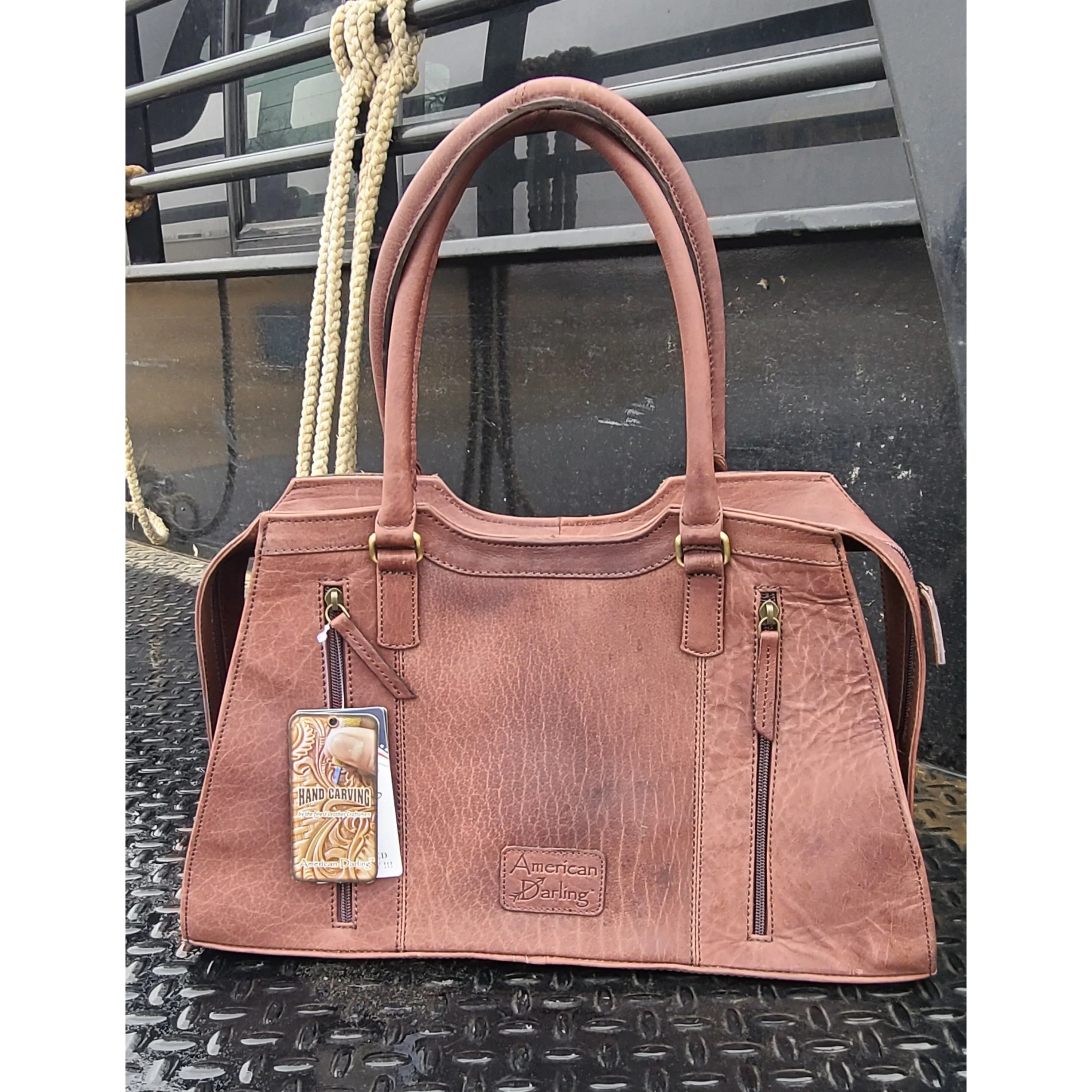 American Darling Conceal Carry Cowhide & Leather Handbag