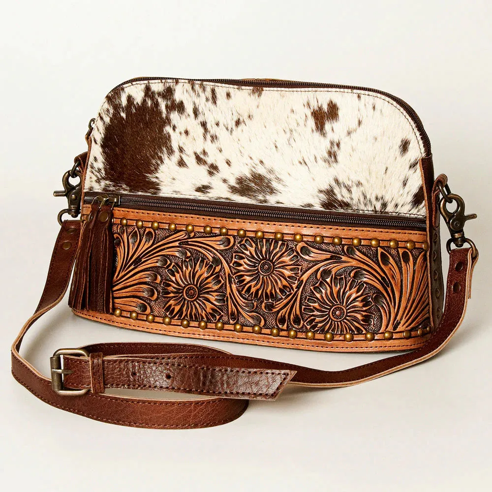 American Darling Conceal Carry Cowhide & Tooled Leather Crossbody
