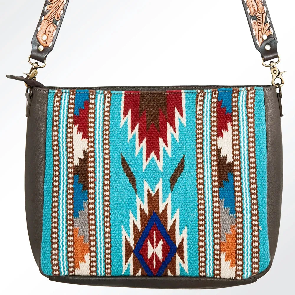 American Darling Conceal Carry Turquoise & Tooled Leather Bag