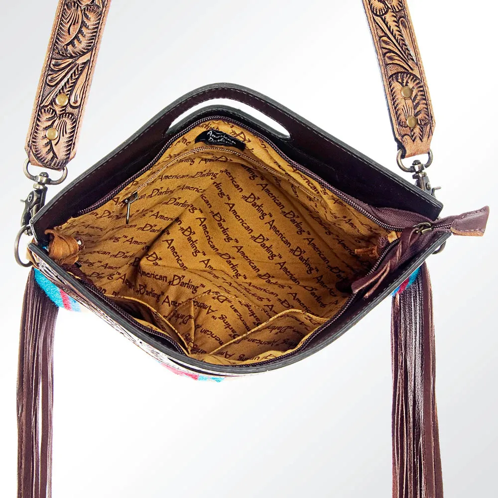 American Darling Turquoise & Burgundy Purse