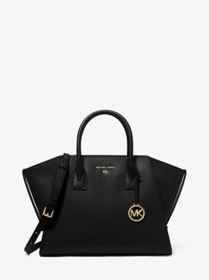 Avril Large Leather Top-Zip Satchel | 55458
