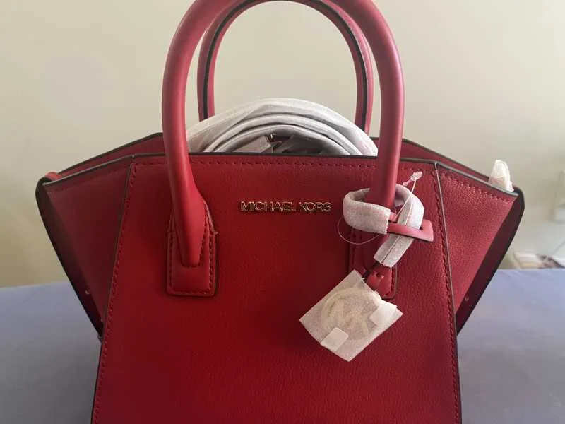 Avril Small Leather Top-Zip Satchel