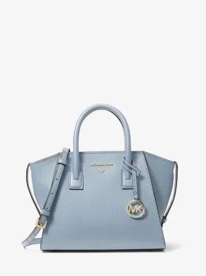 Avril Small Leather Top-Zip Satchel