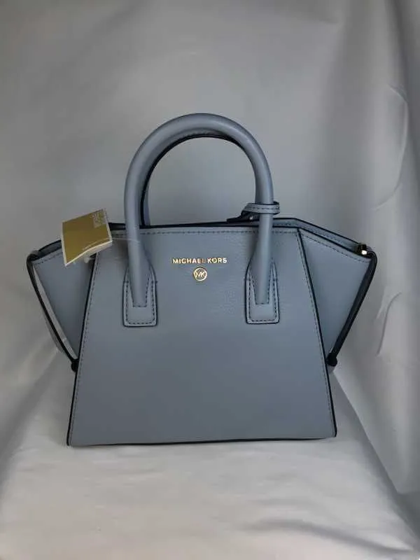 Avril Small Leather Top-Zip Satchel