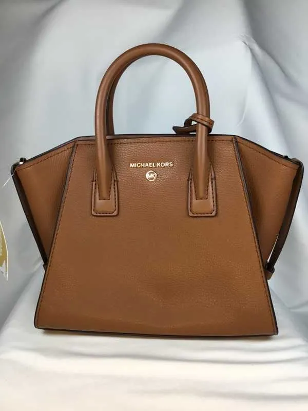 Avril Small Leather Top-Zip Satchel
