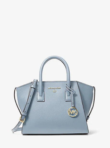 Avril Small Leather Top-Zip Satchel