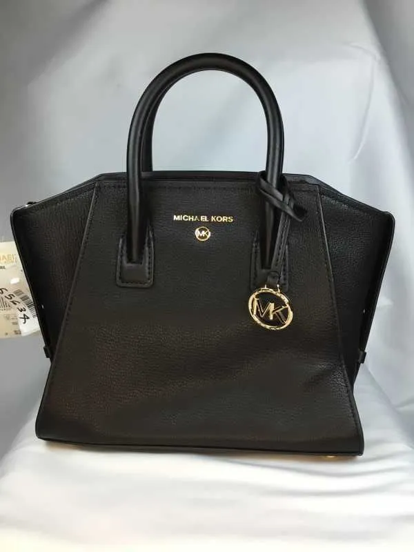 Avril Small Leather Top-Zip Satchel