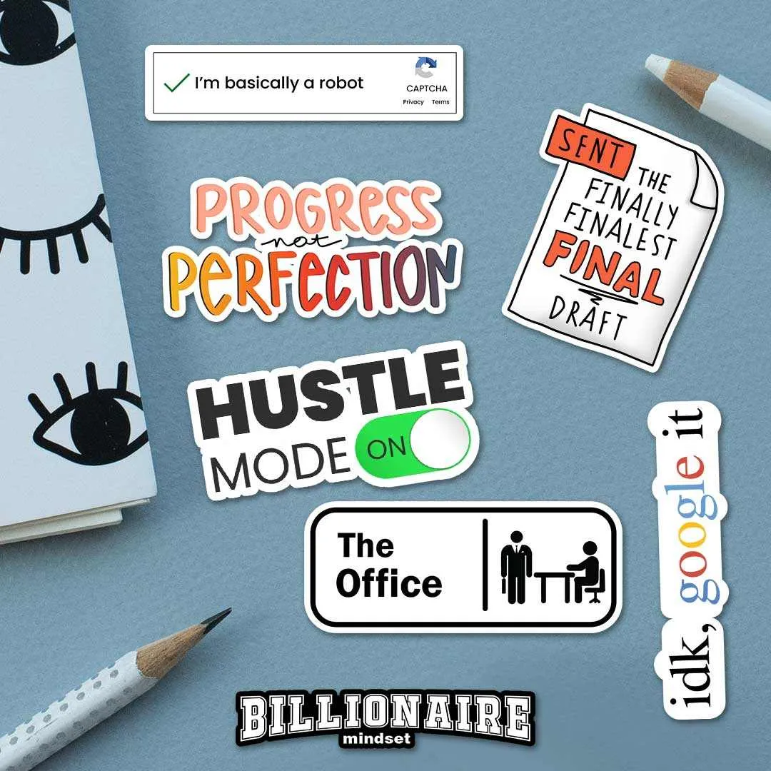 Back to Office Sticker Pack [15 Sticker]