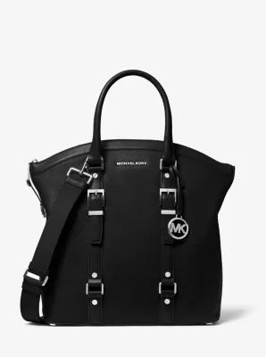 Bedford Legacy Large Pebbled Leather Dome Tote Bag
