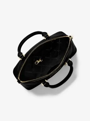 Bedford Legacy Medium Pebbled Leather Dome Satchel
