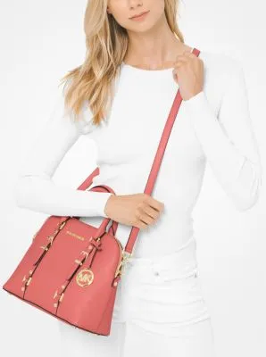 Bedford Legacy Medium Pebbled Leather Dome Satchel