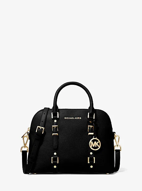 Bedford Legacy Medium Pebbled Leather Dome Satchel