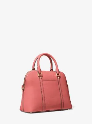 Bedford Legacy Medium Pebbled Leather Dome Satchel