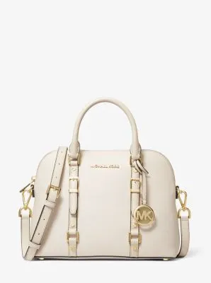 Bedford Legacy Medium Pebbled Leather Dome Satchel