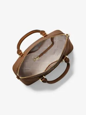 Bedford Legacy Medium Pebbled Leather Dome Satchel