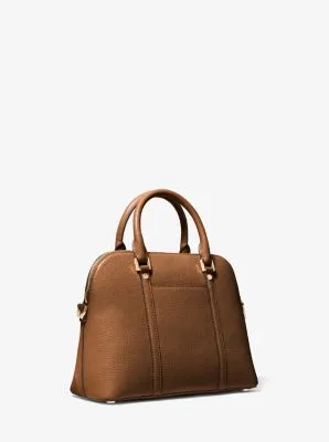 Bedford Legacy Medium Pebbled Leather Dome Satchel