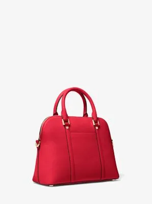Bedford Legacy Medium Pebbled Leather Dome Satchel