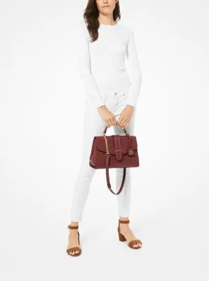 Bleecker Medium Crossgrain Leather Satchel