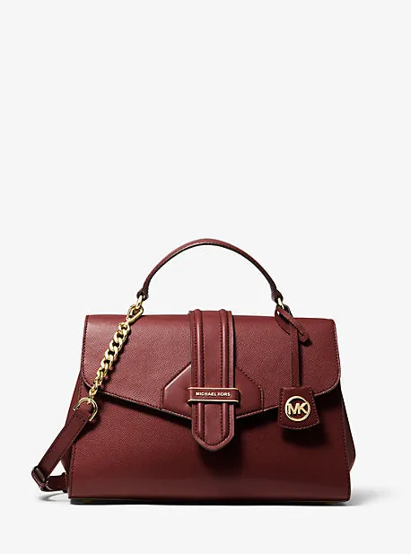 Bleecker Medium Crossgrain Leather Satchel