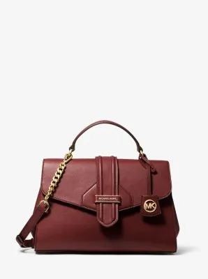 Bleecker Medium Crossgrain Leather Satchel