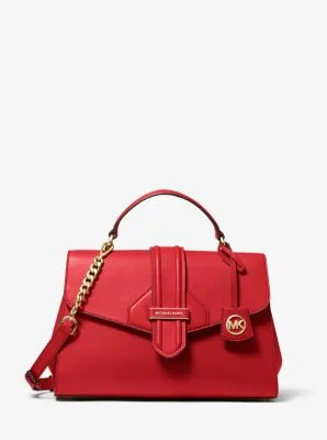 Bleecker Medium Crossgrain Leather Satchel