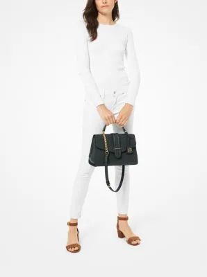 Bleecker Medium Crossgrain Leather Satchel