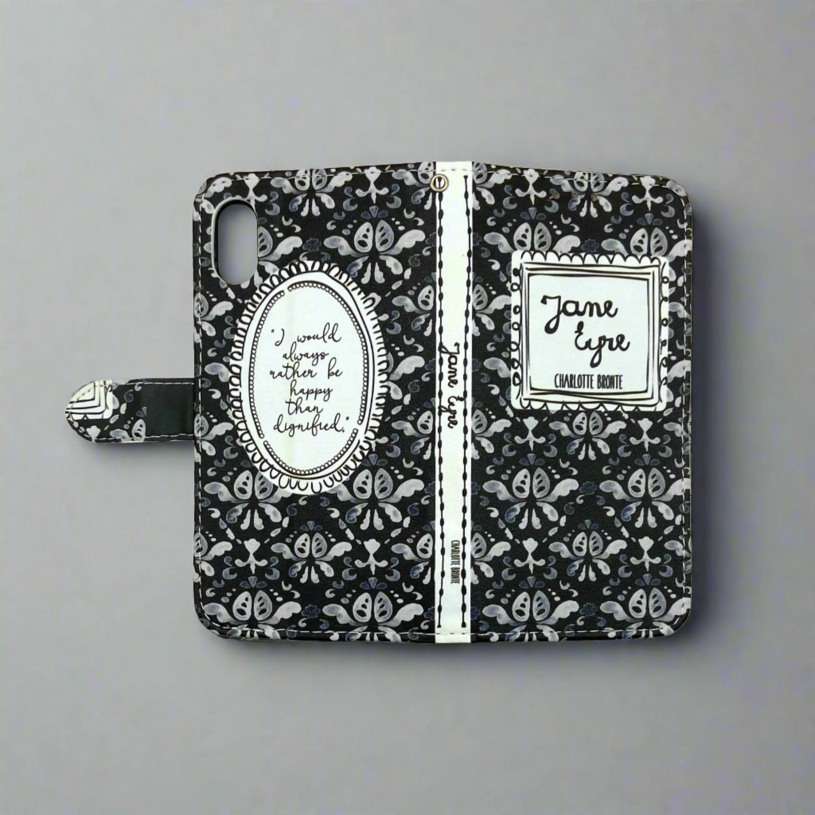 Book Phone Case (Jane Eyre, black)