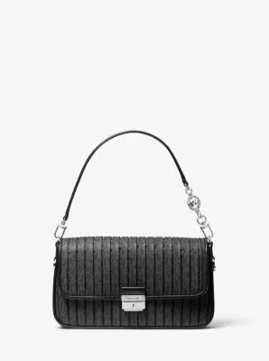 Bradshaw Small Pleated Logo Convertible Shoulder Bag