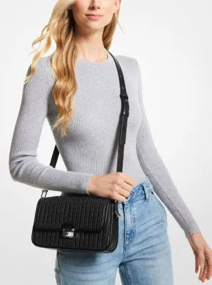 Bradshaw Small Pleated Logo Convertible Shoulder Bag