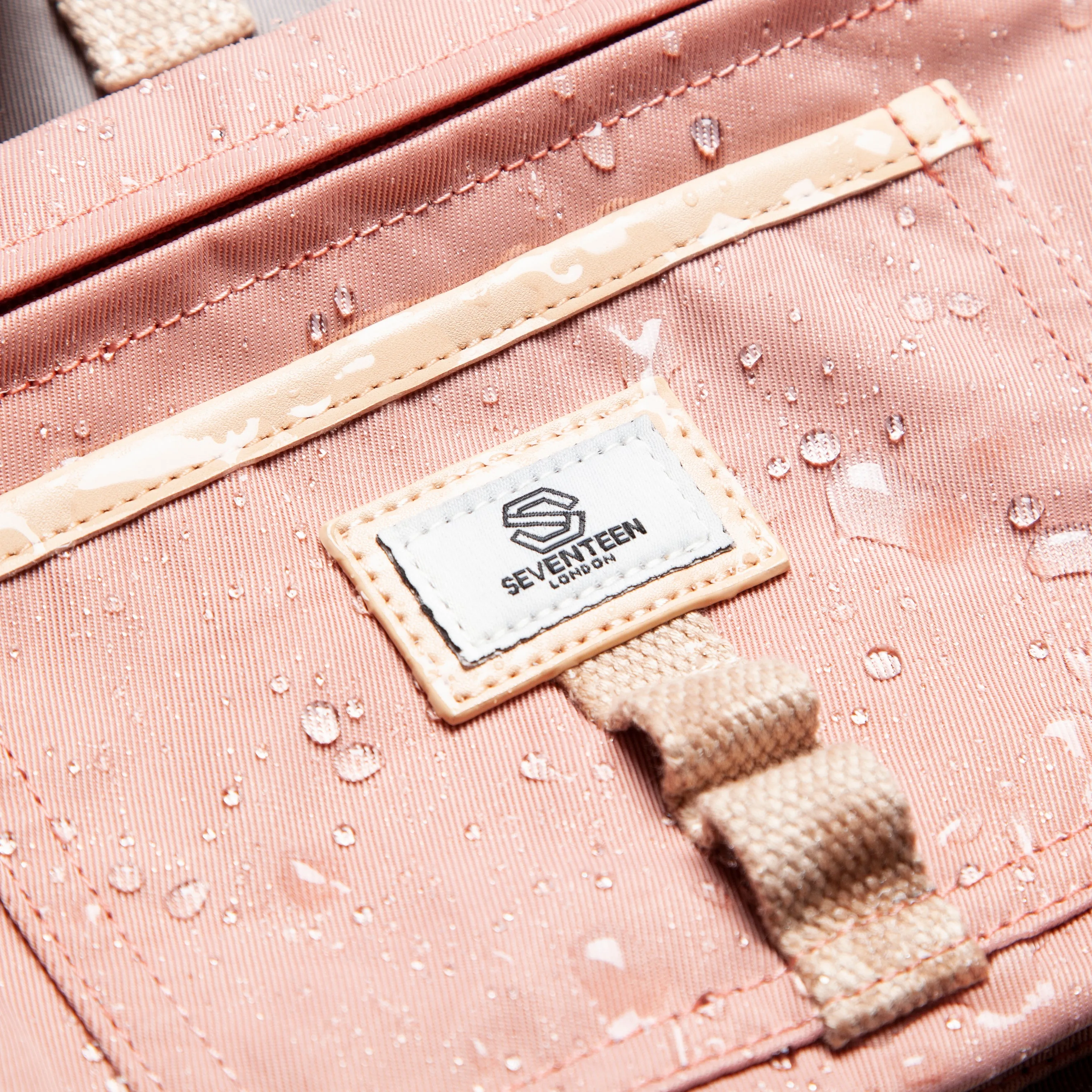 Canary Wharf Mini Backpack - Pink with Grey