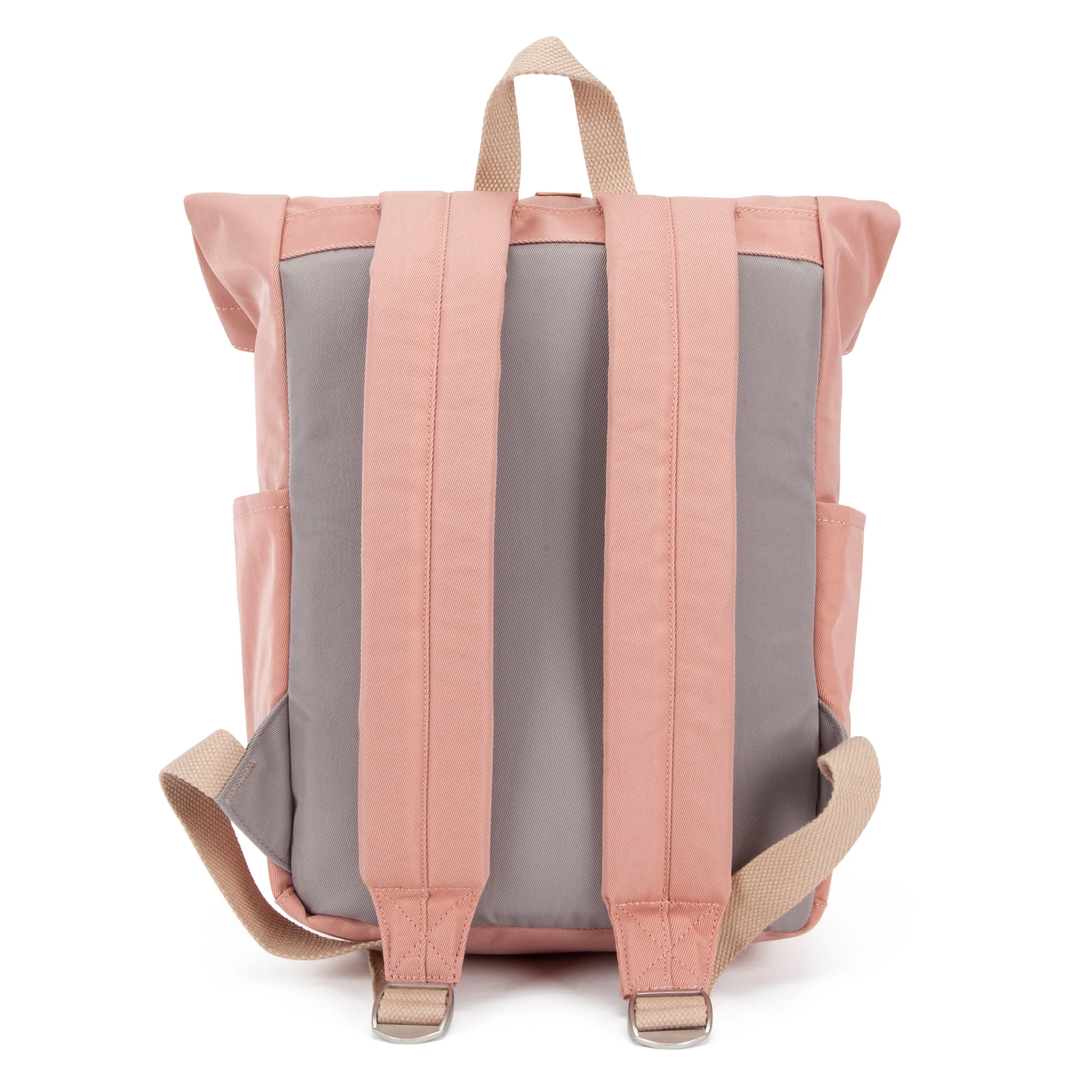 Canary Wharf Mini Backpack - Pink with Grey
