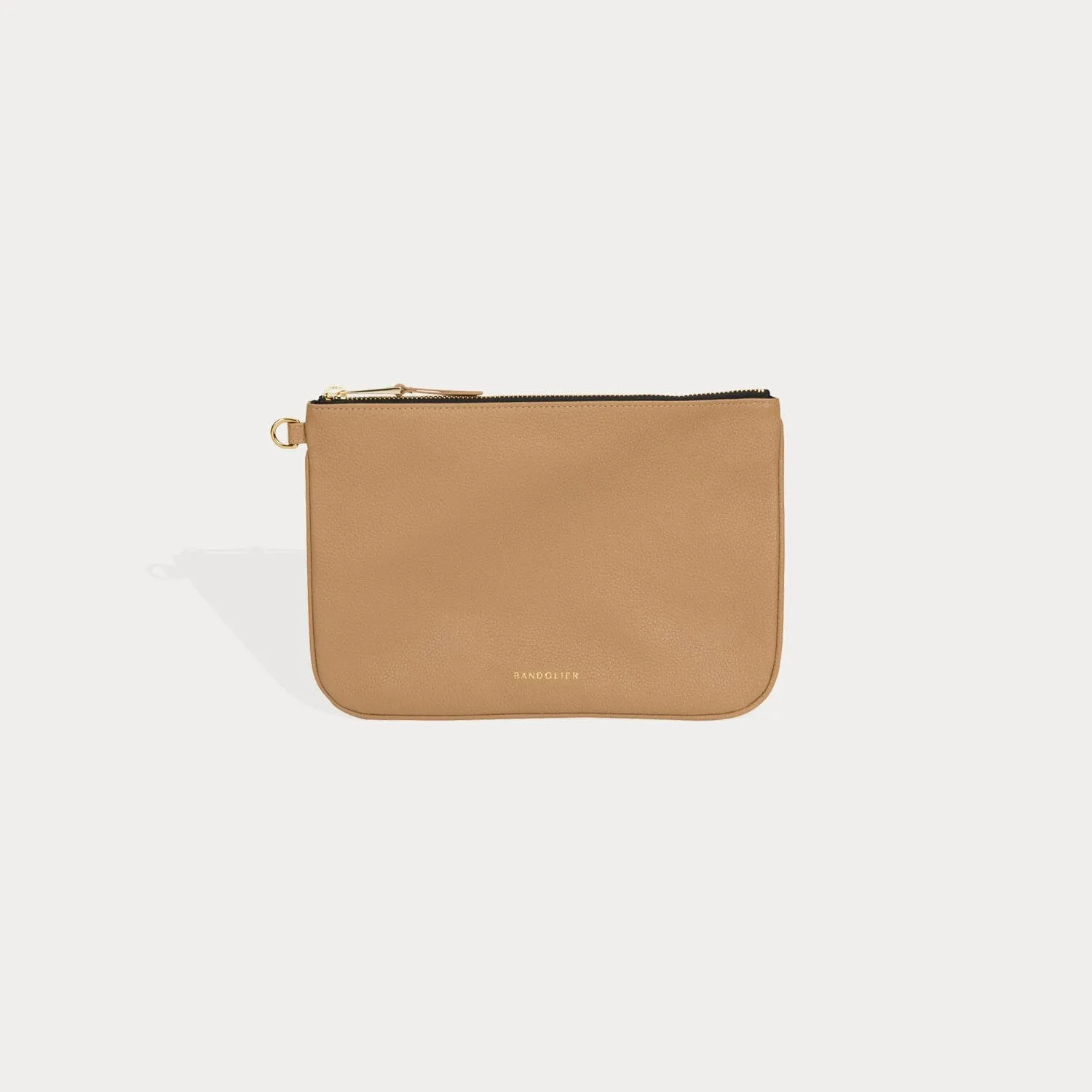 Carryall Zip Pouch - Tan/Gold