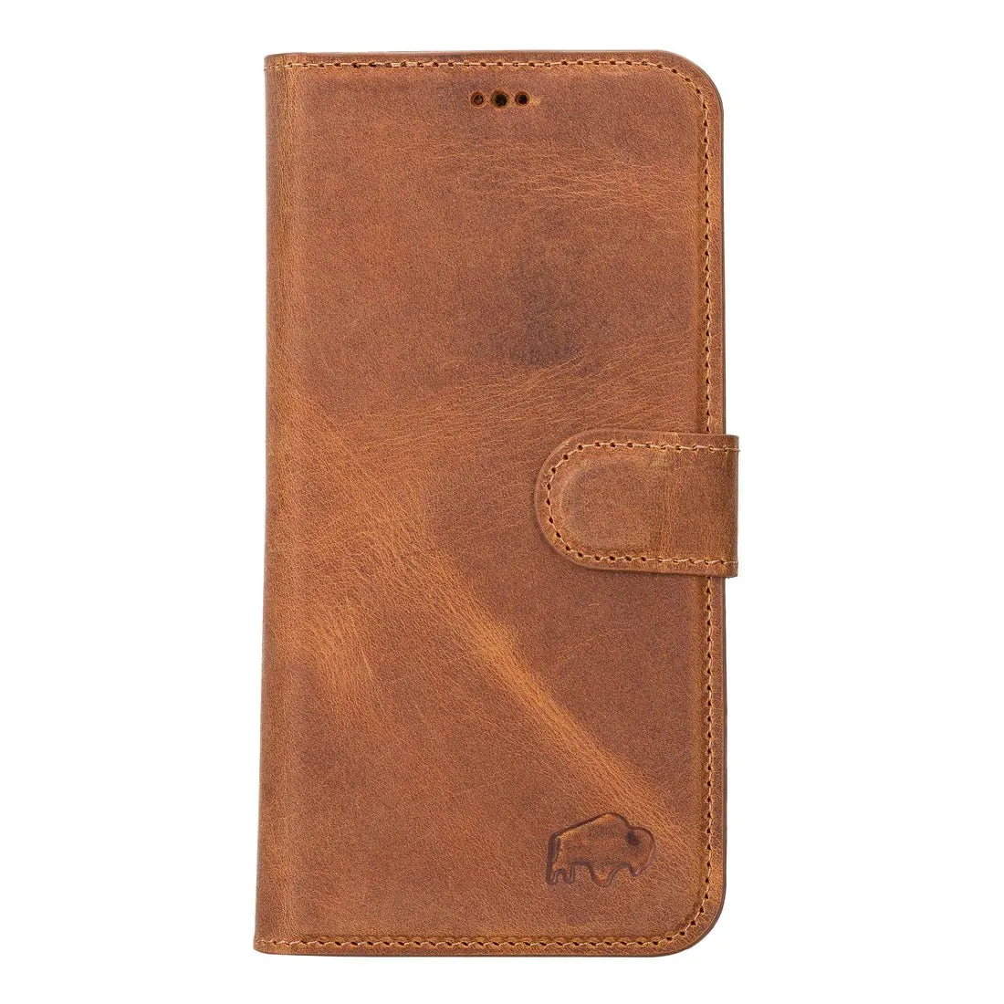 Carter iPhone 15 Pro Max Wallet Case, Golden Brown