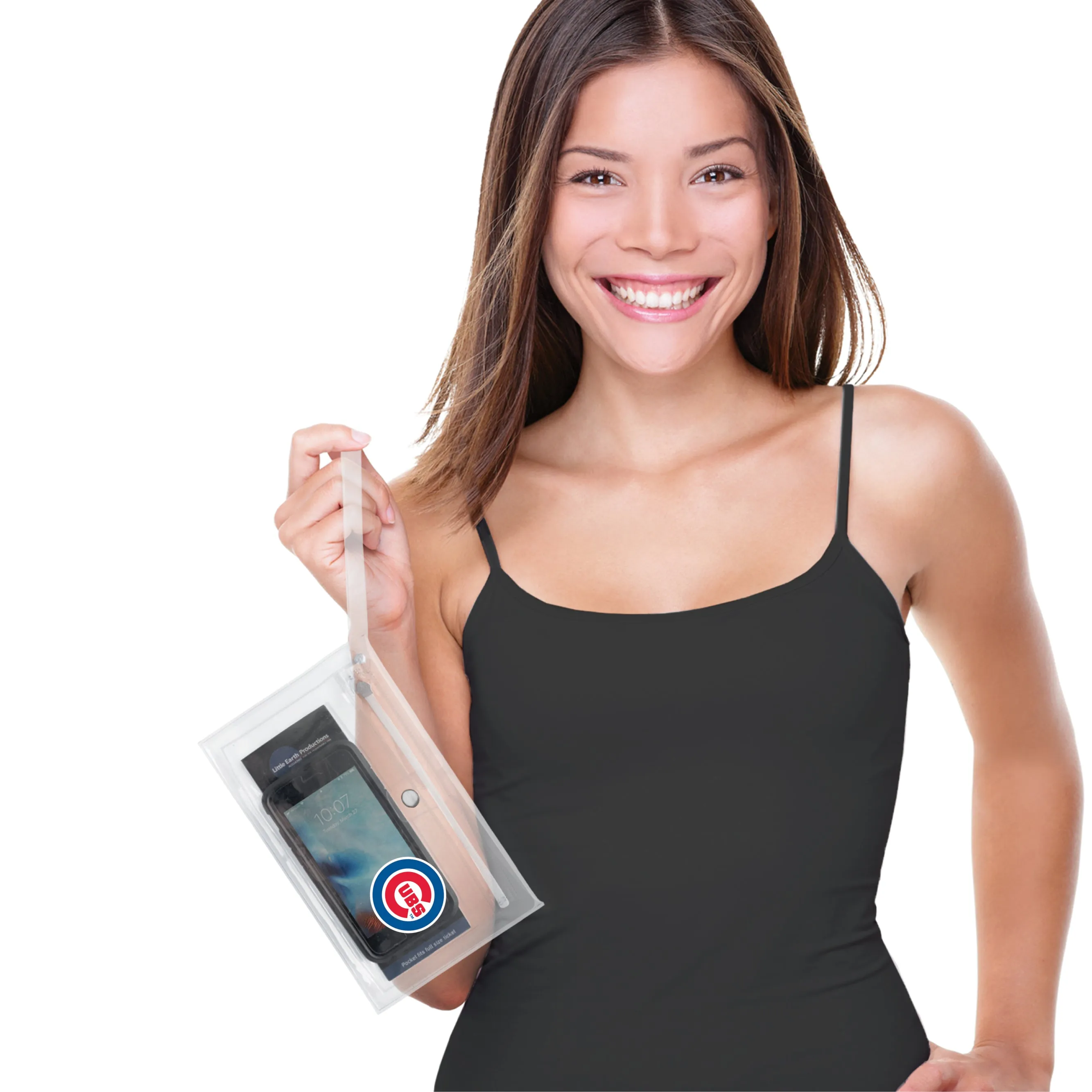 Chicago Cubs Clear Ticket Wristlet