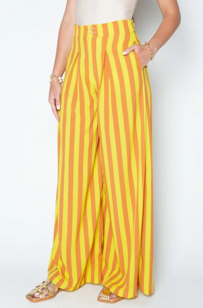 Clio Pants - Yellow & Orange