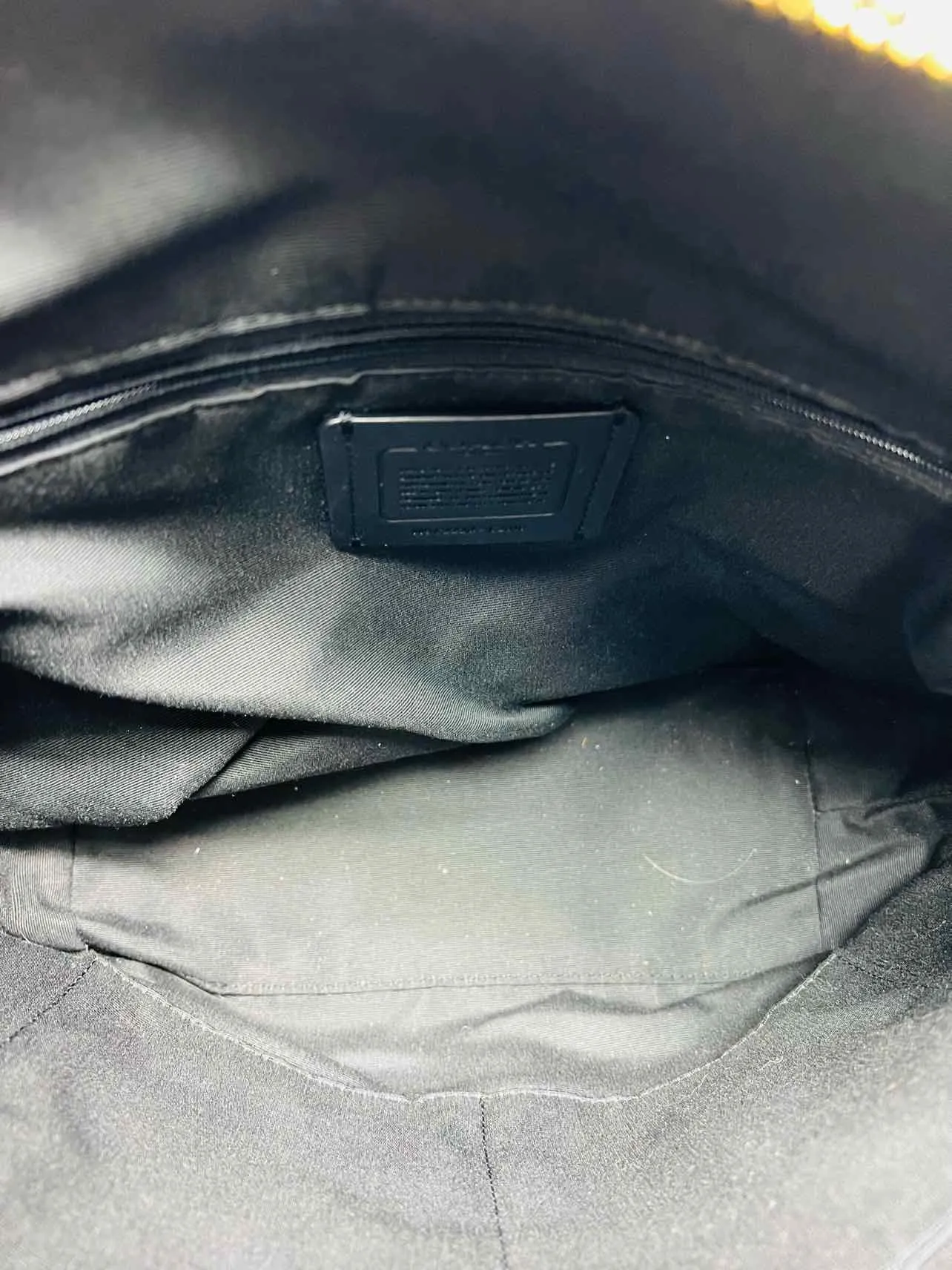 Coach Brown/Black Signature Leather Designer Satchel