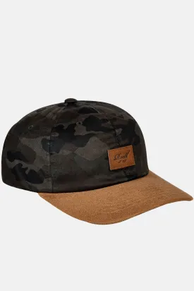 curved suede cap camoflage