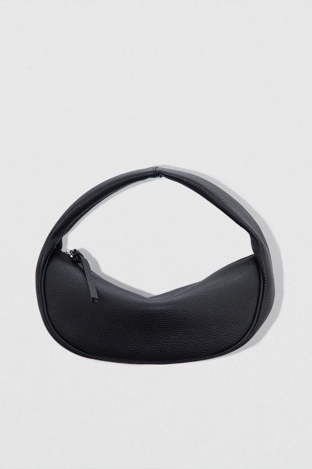 Cush Black Flat Grain Leather