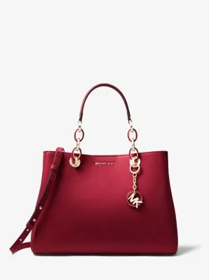 Cynthia Medium Leather Satchel