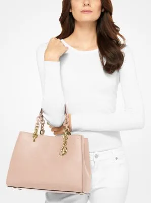 Cynthia Saffiano Leather Satchel
