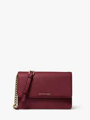 Daniela Large Saffiano Leather Crossbody Bag