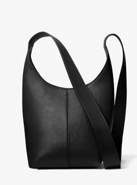 Dede Michael Kors Mini Leather Hobo Bag, Black
