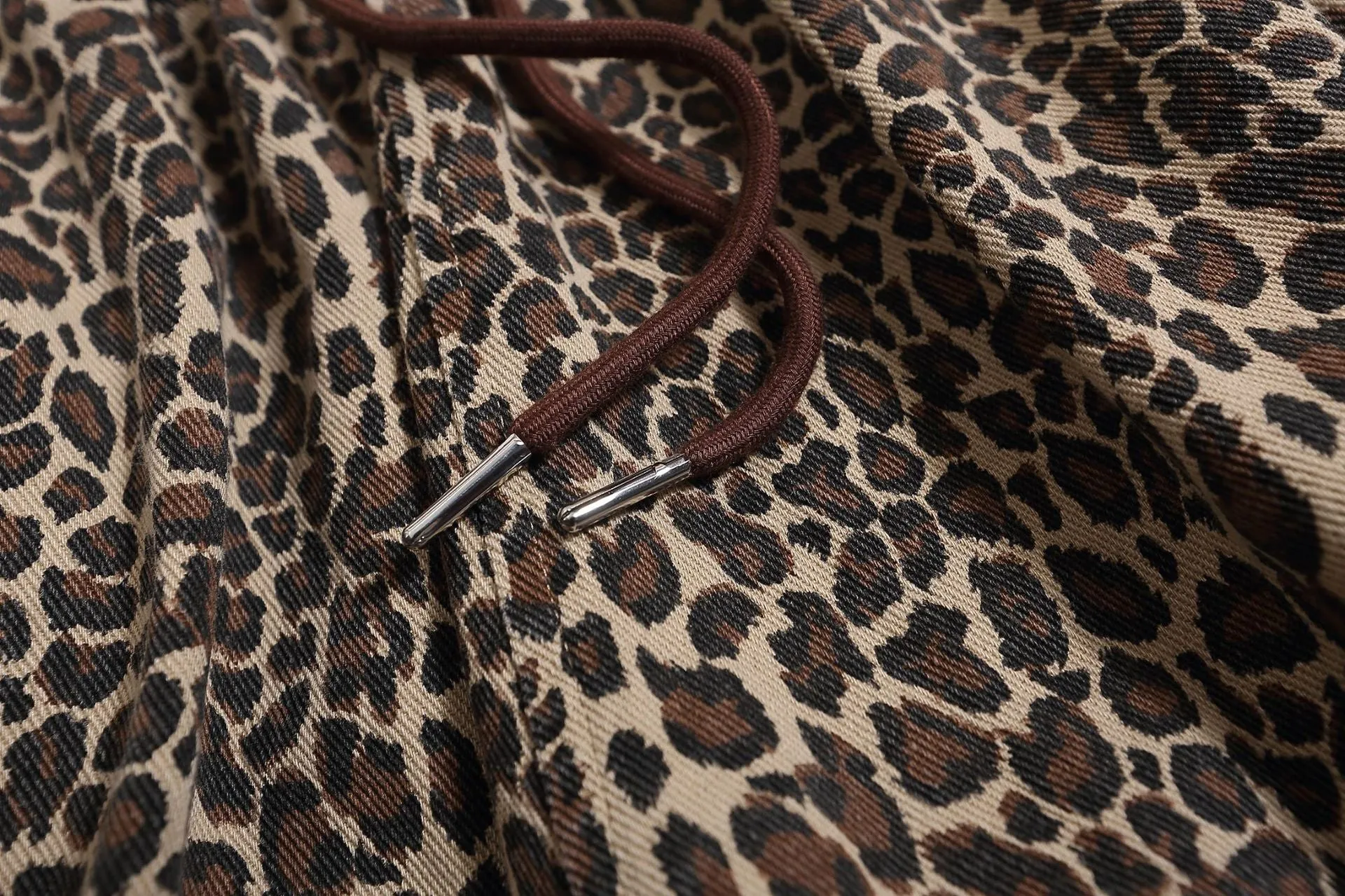 Drawstring Leopard Print | Shorts